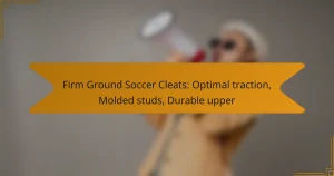 Firm Ground Soccer Cleats: Optimal traction, Molded studs, Durable upper