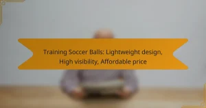 Training Soccer Balls: Lightweight design, High visibility, Affordable price